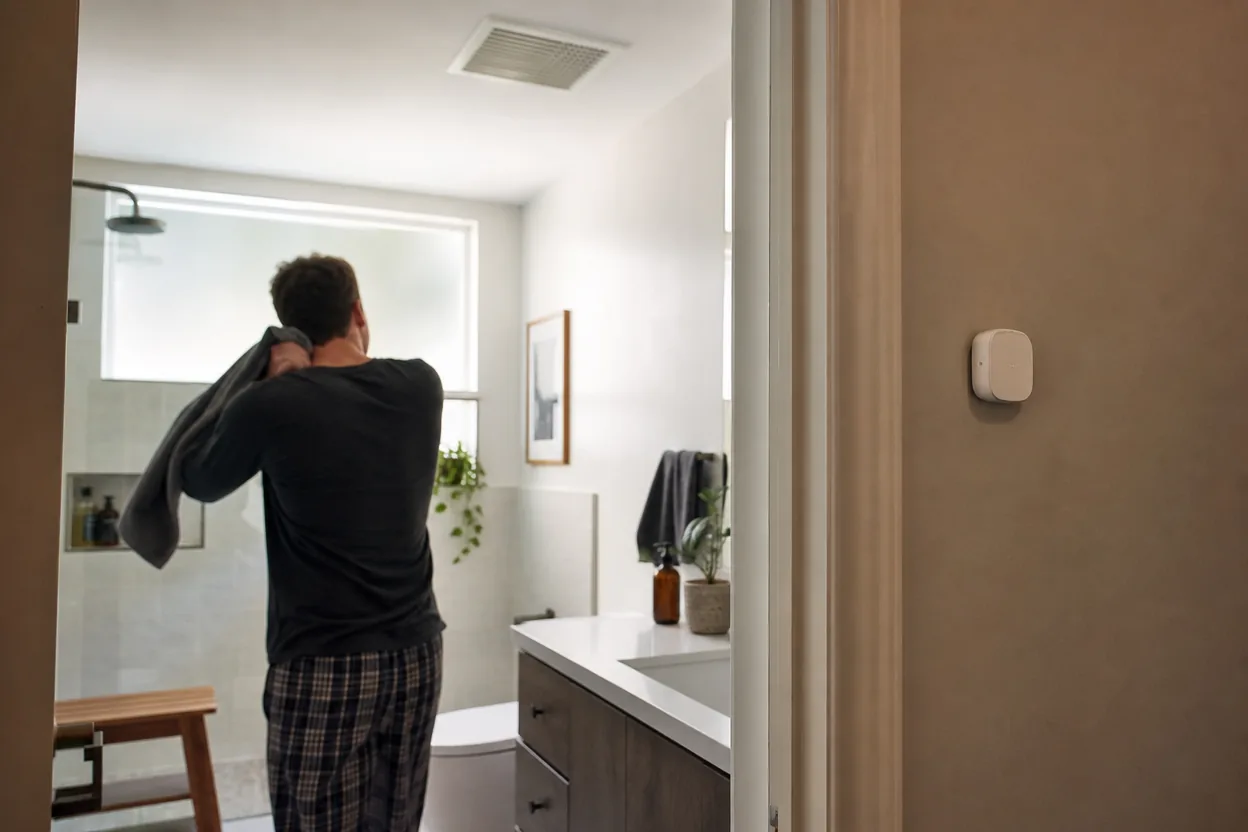 Home scene for Do You Need a Smart Humidity Sensor in the Bathroom?