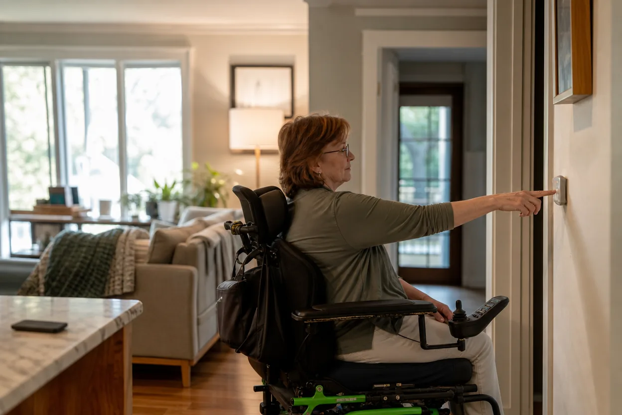 Home scene for Smart-Home Controls for Someone with Limited Mobility