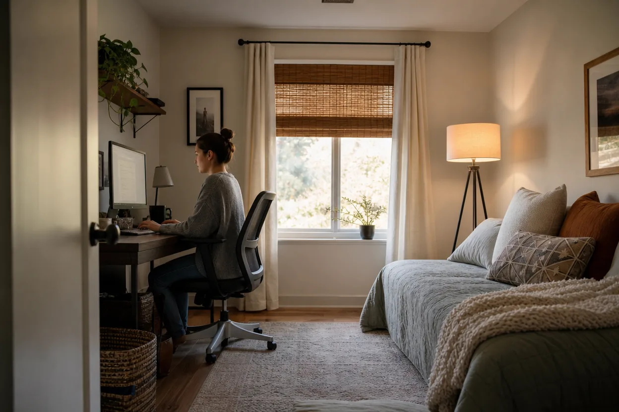 Home scene for Choosing Smart Lighting for a Home Office Used All Day