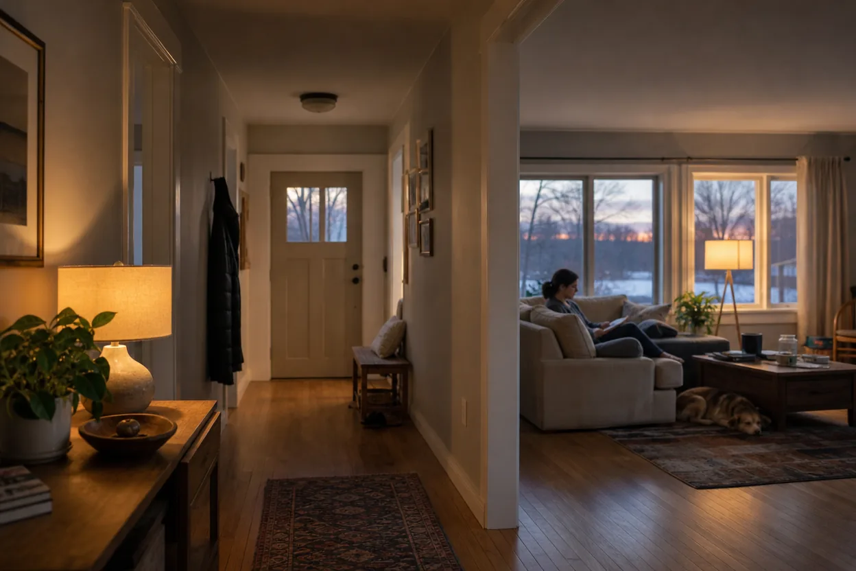 Home scene for Sunset Automations: Make Lights Helpful through Seasonal Changes